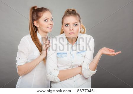 Girls Seek A Solution, Making Undecided Gesture