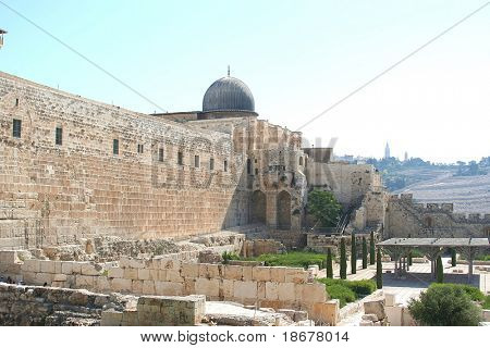 AL-AQSA-Moschee auf dem Tempelberg, Jerusalem.