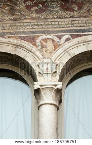Scaligeri Castle in Lazise at Lake Garda Italy