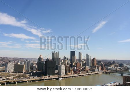Horizonte de Pittsburgh do Monte Washington