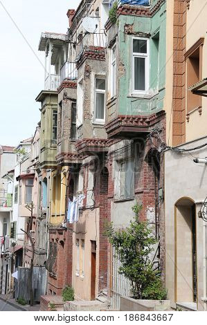 Old Buildings In Balat District, Istanbul