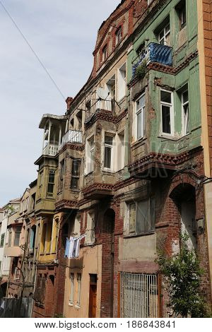 Old Buildings In Balat District, Istanbul
