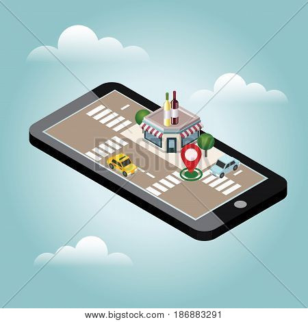 Flat 3d vector isometric illustration. Concept picture