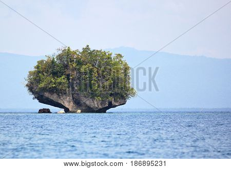 Small rock island, Surigao del Sur, Philippines
A small rock island is Cantilan, Surigao del Sur always attracts the attention of locals and tourists.