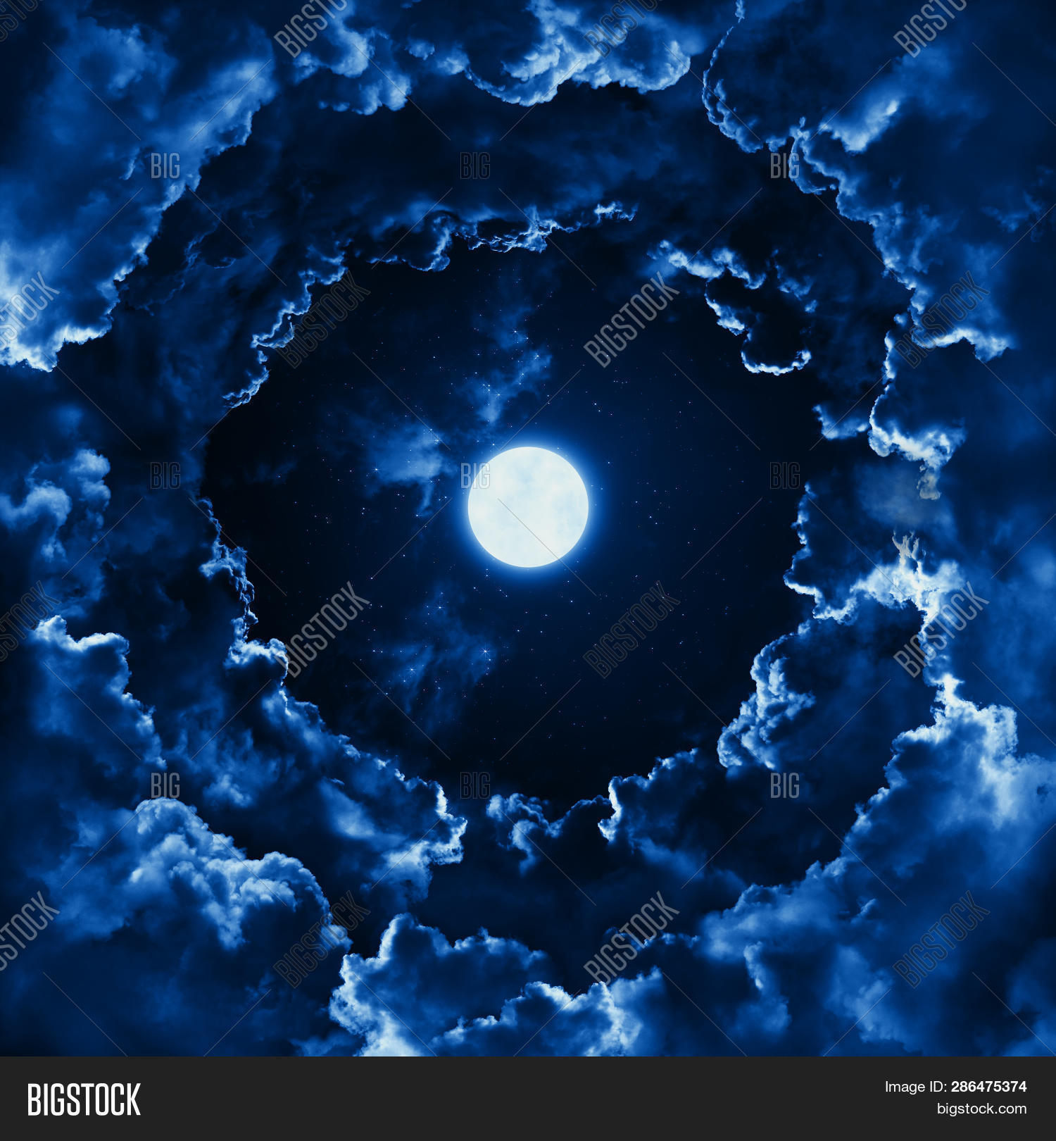 Bright Full Moon Image Photo Free Trial Bigstock