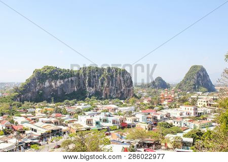 View Of Marble Mountain In Da Nang , Vietnam.