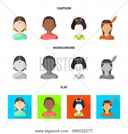 Isolated Object Of Imitator And Resident Icon. Collection Of Imitator And Culture Vector Icon For St