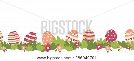 Easter Eggs Seamless Vector Photo Free Trial Bigstock