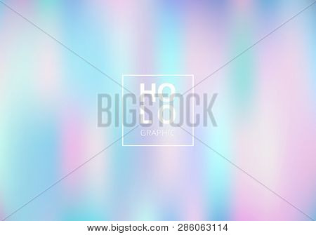 Abstract Smoot Blurred Holographic Gradient Background. Hologram  Luxury Trendy Tender Pearlescent. 