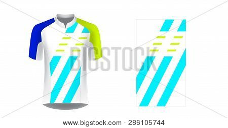Cycling Uniform Templates. Gaming Casual Clothing Concept. Uniform For Racing, Cycling, Running, Tri