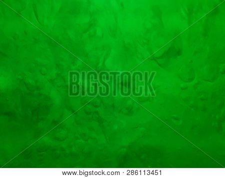Bubbling Water Drops With Shades Of Green, Texture