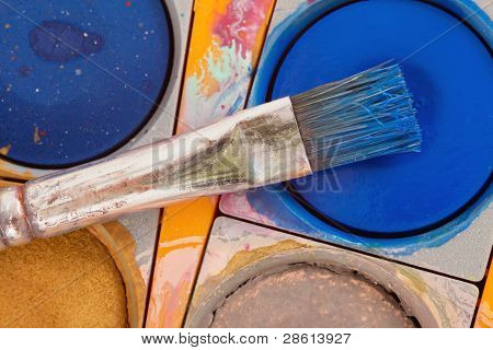 Paintbox med børste