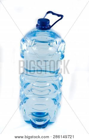 Plastic Five Litre Water Bottle Isolated