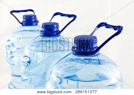 Plastic Five Litre Water Bottle Isolated
