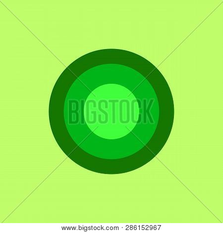 Three Colour Circle On The Yellowish Background