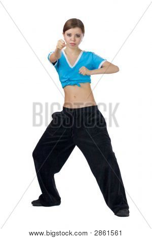 Junge Frau, die Ausübung