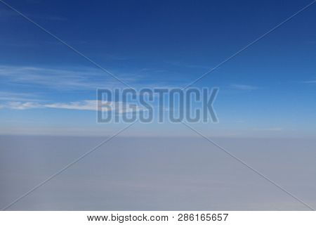 The Plane Wing View From Plane Window