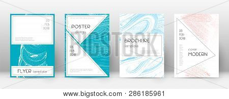 Cover Page Design Template. Stylish Brochure Layout. Charming Trendy Abstract Cover Page. Pink And B