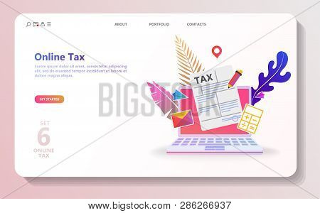 Online Tax Payment Vector Photo Free Trial Bigstock