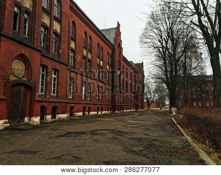 Old Factory Architecture Prussia Red Brick Königsberg Baltic Kirkha
