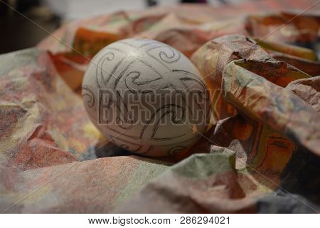 Folk Art, The Initial Stage Of Making The Egg