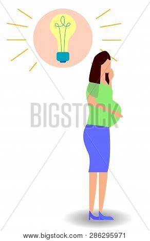 A Woman Understands That She Is Pregnant. Genious Idea