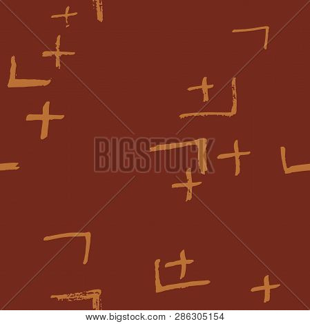 Tie Dye Japanese Geometric Organic Seamless Pattern. Scribble Cartoon Doodle Craft Texture. Geo Wabi