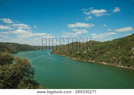Valley With The Tagus River At The Monfrague National Park