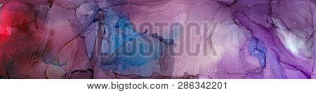 Alcohol Ink Air Texture. Fluid Ink Abstract Background. Art For Design