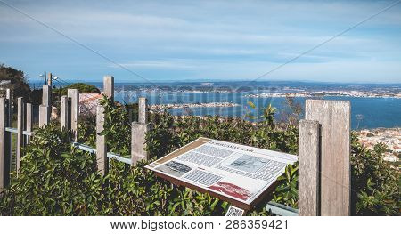 Mont Saint Clair Plaque Telling The Story In Sete, France