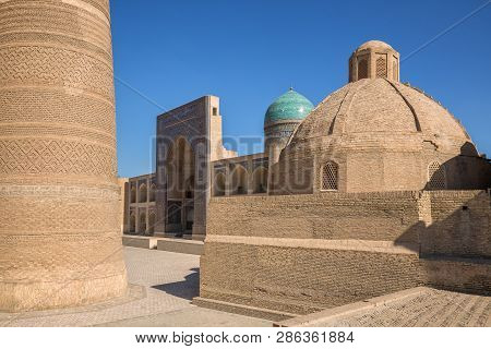 Fragment Of The Architectural Complex Poi-kalyan, Kalyan Minaret, Miri-arab Madrasah And Amir Alimkh