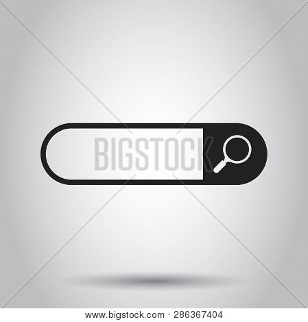 Address And Navigation Bar Icon. Vector Illustration. Business Concept Search Www Https Pictogram.