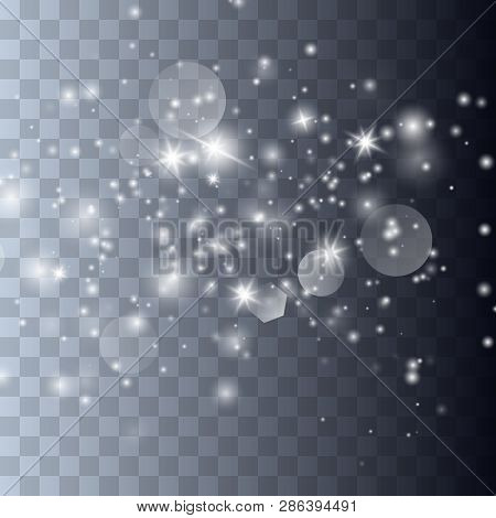 Sparks Glitter Special Light Effect. Vector Sparkles On Transparent Background. Christmas Abstract P