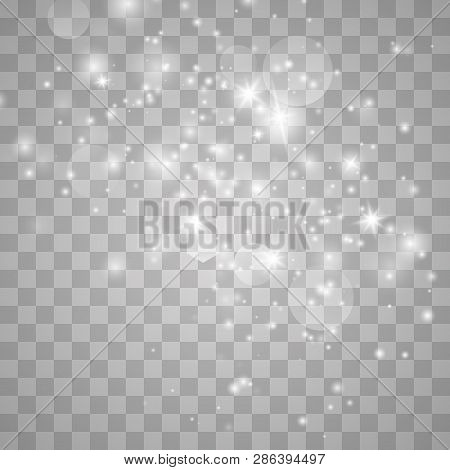 Sparks Glitter Special Light Effect. Vector Sparkles On Transparent Background. Christmas Abstract P
