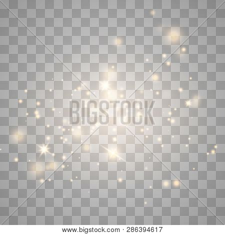 Sparks Glitter Special Light Effect. Vector Sparkles On Transparent Background. Christmas Abstract P