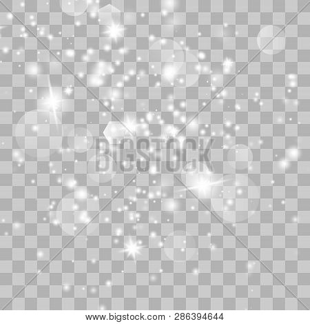 Sparks Glitter Special Light Effect. Vector Sparkles On Transparent Background. Christmas Abstract P
