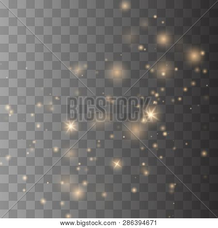 Sparks Glitter Special Light Effect. Vector Sparkles On Transparent Background. Christmas Abstract P