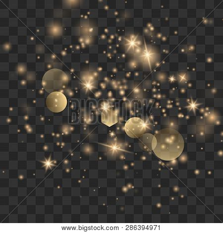 Sparks Glitter Special Light Effect. Vector Sparkles On Transparent Background. Christmas Abstract P