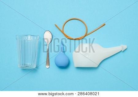 Cleaning Procedures For The Body: Nasal Irrigation With Salty Water And Rubber Catheter