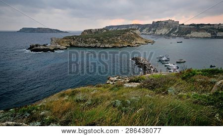 Scenic View Of Tremiti Islands In The Adriatic Sea, During Sunrise
