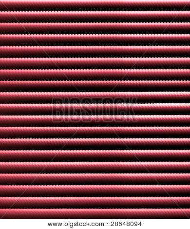 Ondulé rouge