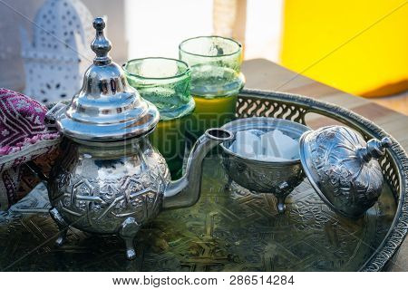 Arabian Mint Tea (moroccan Mint Tea) The National Hot Drink In The Middle East And The Muslim World.