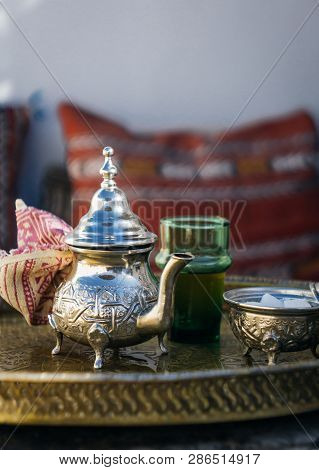 Arabian Mint Tea (moroccan Mint Tea) The National Hot Drink In The Middle East And The Muslim World.