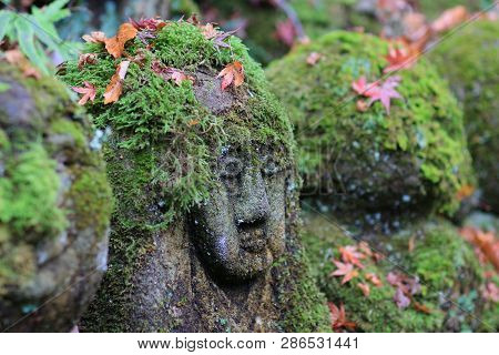 The Stone Statues Representing Disciples Of Buddha.