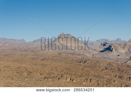 Morocco Tourism: Trekking Man In Mountains. Atlas Mountains, Jebel Sakhro (djebel Sahro), Ourzazate,
