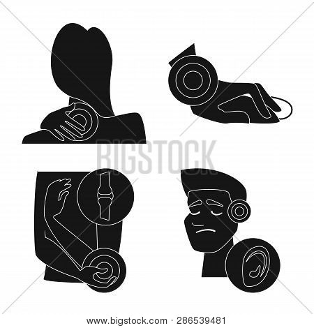 Isolated Object Of First And Help Icon. Collection Of First And Disease Vector Icon For Stock.