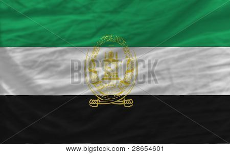 Kompletní zamával národní vlajka Afghánistánu pro pozadí