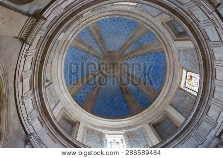Rome, Italy - March 27, 2018: Interior Of Tempietto Built By Donato Bramante. It Is A Masterpiece Of