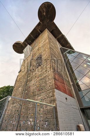 House Of The Sea Located Inside Of The Former Flak Tower, Constructed In 1943-44. View Of The Climbi
