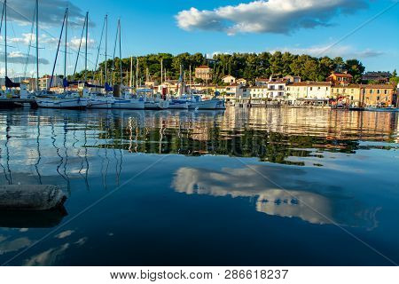 August 13, 2018, Small Fishermans And Yacht Haven, Marina In Saint-mandrier-sur-mer, Provence, Franc